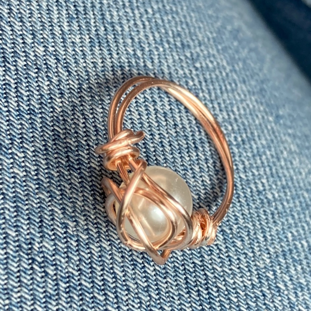 Handmade Antique Copper Coated Design Ring